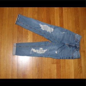High Rise Mom Jean (distressed)